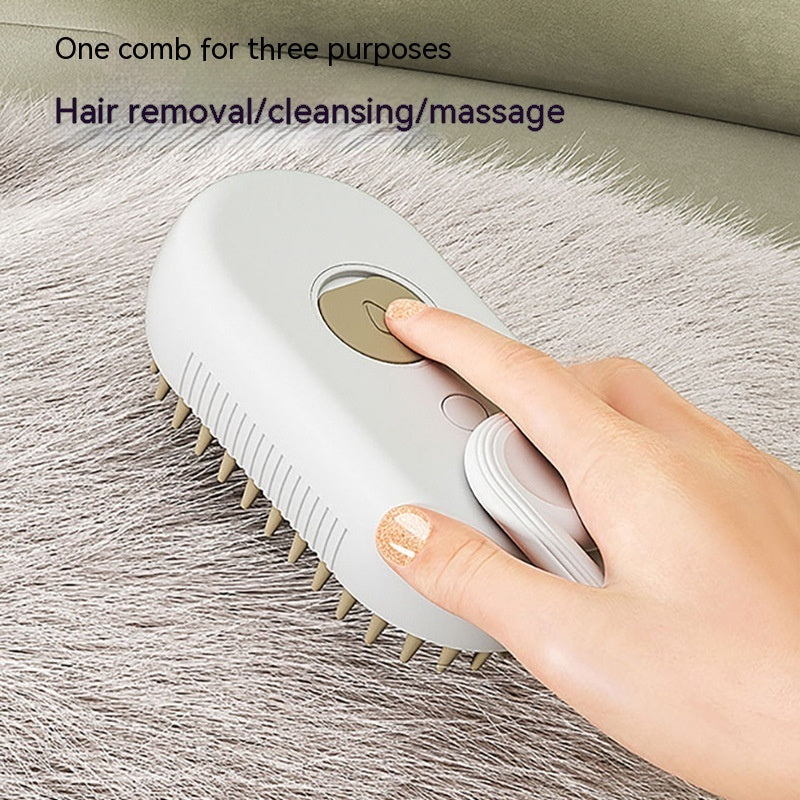 Cat Steam Brush 
 3 In 1 Electric Spray Cat Hair Brushes For Massage Pet Grooming Comb Hair Removal Combs Pet Products